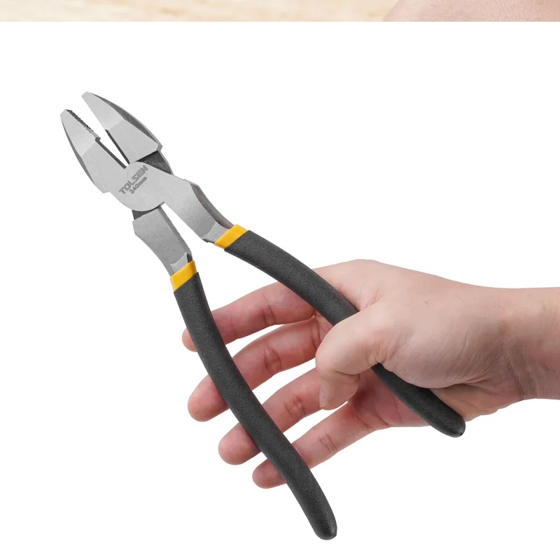 TOLSEN 10304 High Leverage Combination Pliers | 9.5" (240mm) | Dipped Handle | Fine Polished | Model: 10304_img_3