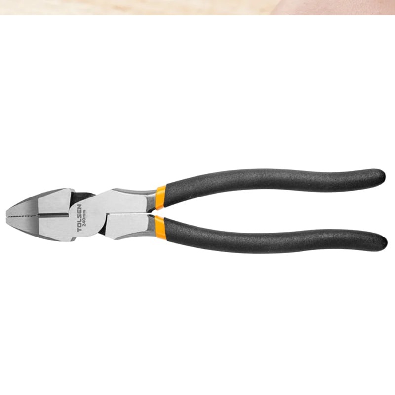 TOLSEN 10304 High Leverage Combination Pliers | 9.5" (240mm) | Dipped Handle | Fine Polished | Model: 10304_img_5