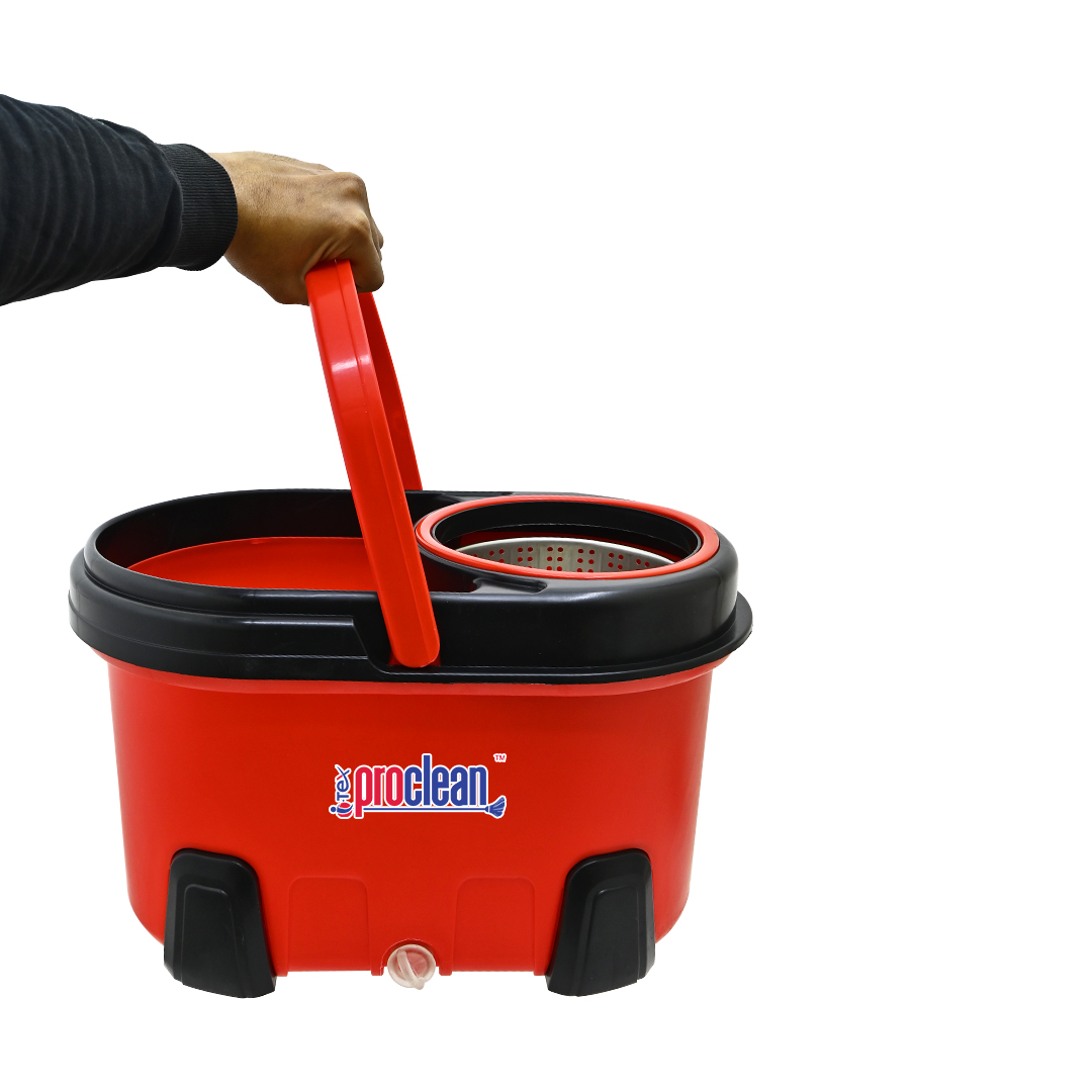 Regular Rotary/Spin Mop Floor Cleaning Mop_RM-0032_Red_img_5