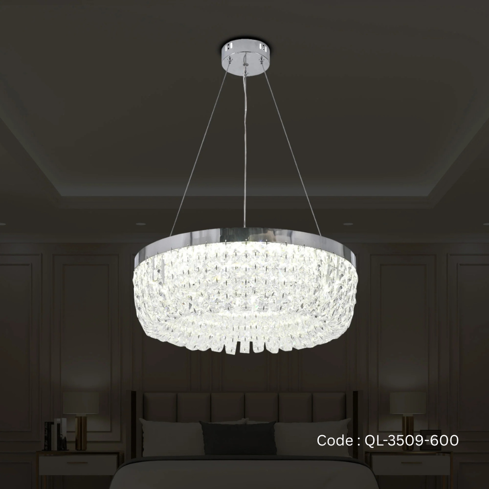 Qulik Modern Chandelier Decorative Hanging Octagonal Beads Shape LED Ceiling Light (QL-3509-600)_img_0