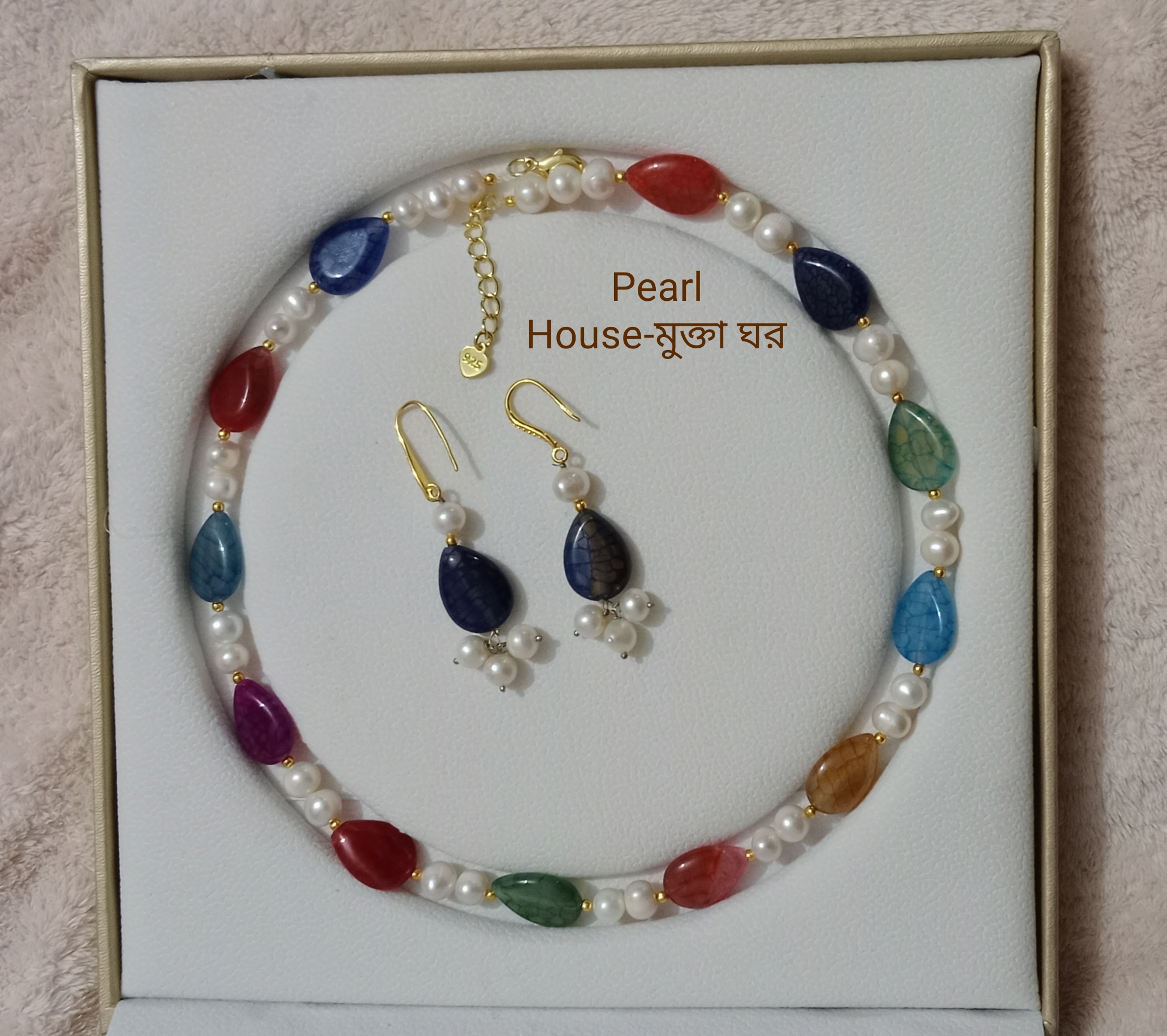 Exclusive Pearl & Stone combination neckpiece_img_0