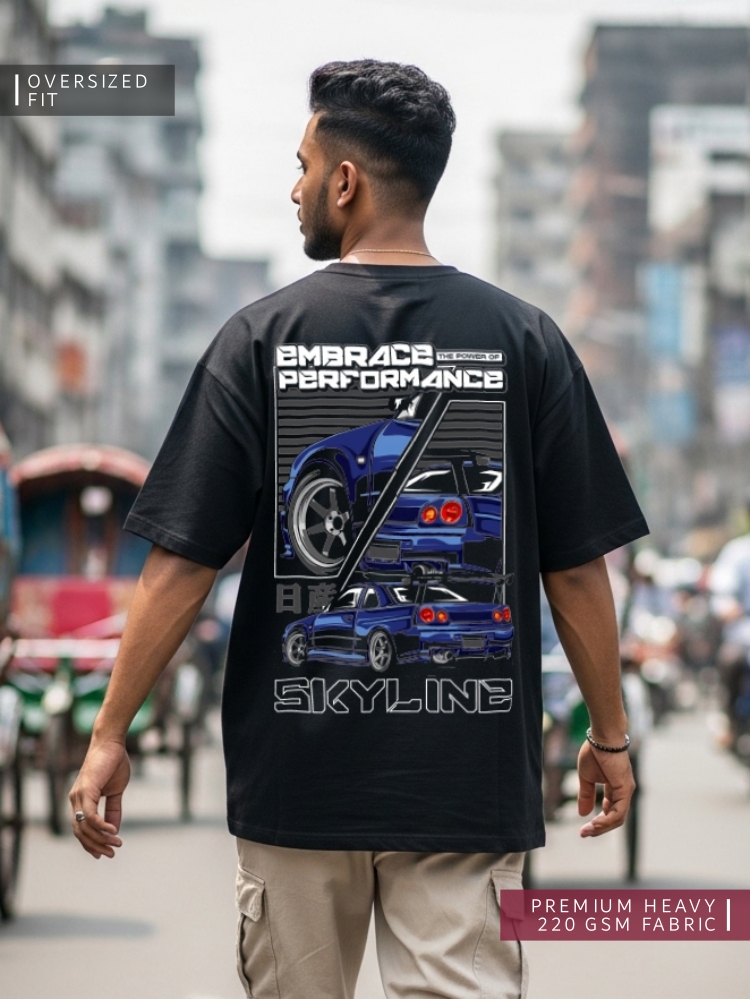 OS03 GTR Skyline Oversized T-shirt