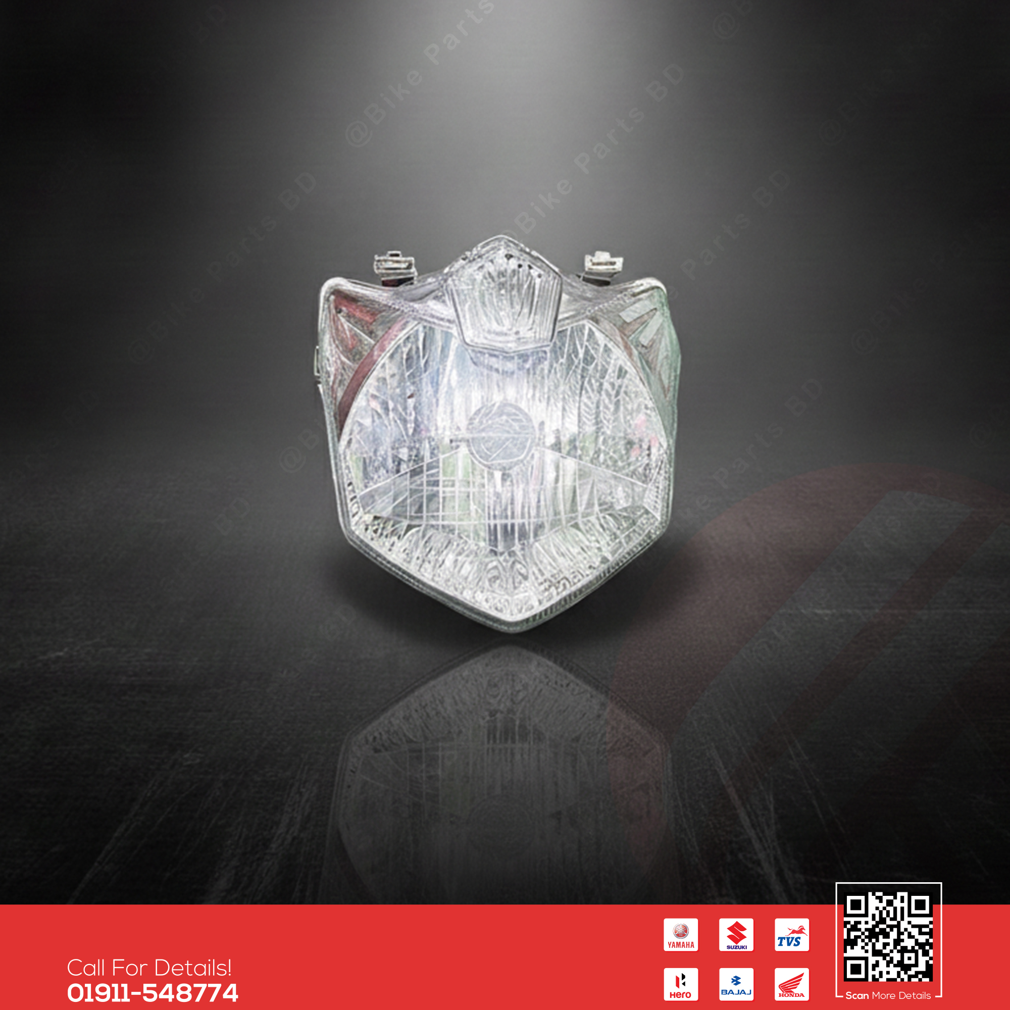 Headlight Assy for Yamaha Saluto 125 bike.