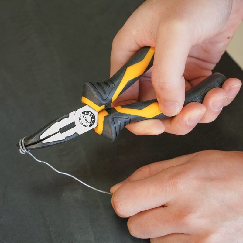 TOLSEN 10023 Bent Nose Pliers | 6" (160mm) | Industrial GRIPro Series | CrV Steel | Black Finish | Model: 10023_img_5