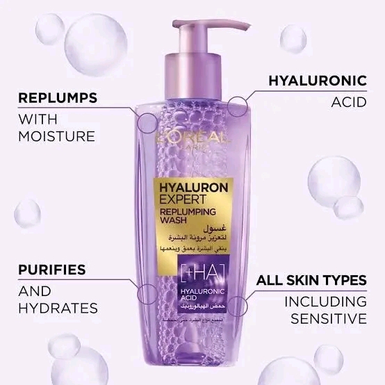 LOreal Paris Hyaluron Expert Replumping Purifying Gel Wash_img_1