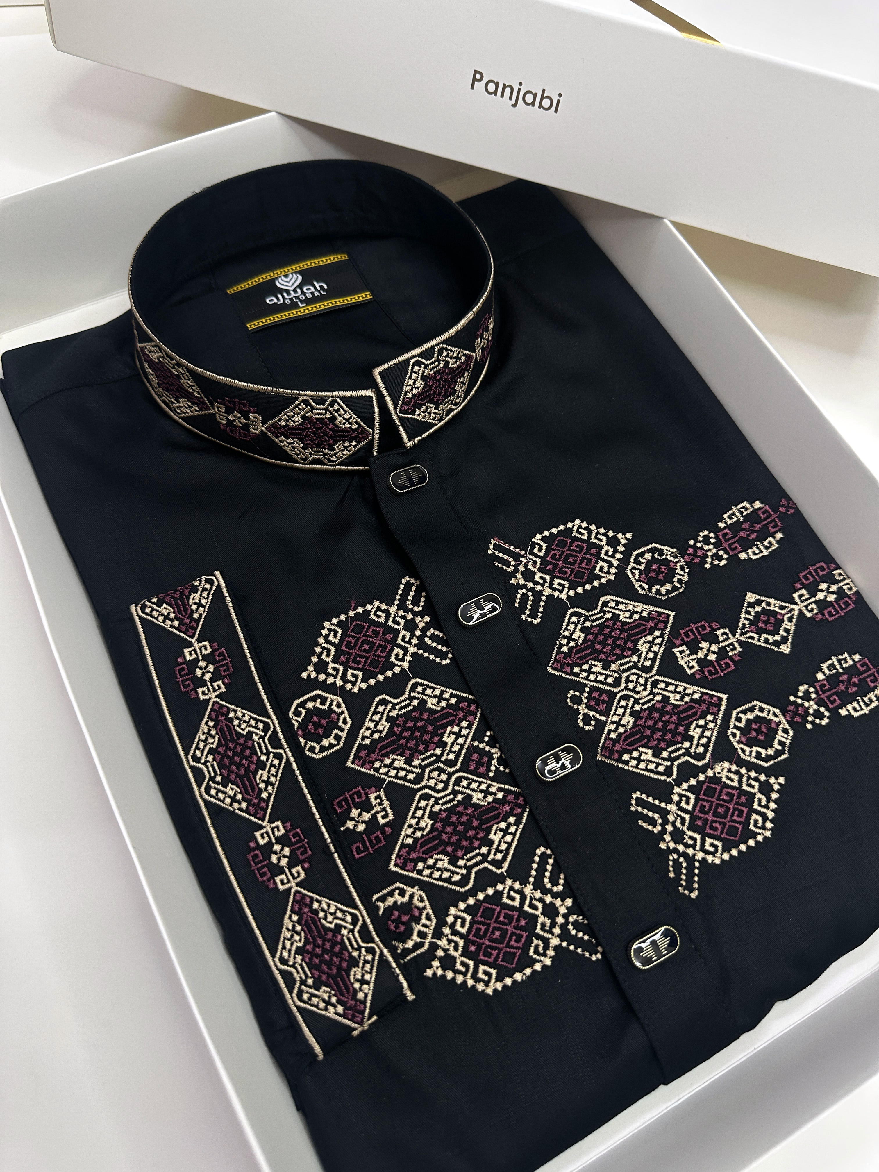Darknight Majesty Embroidery Panjabi_img_0