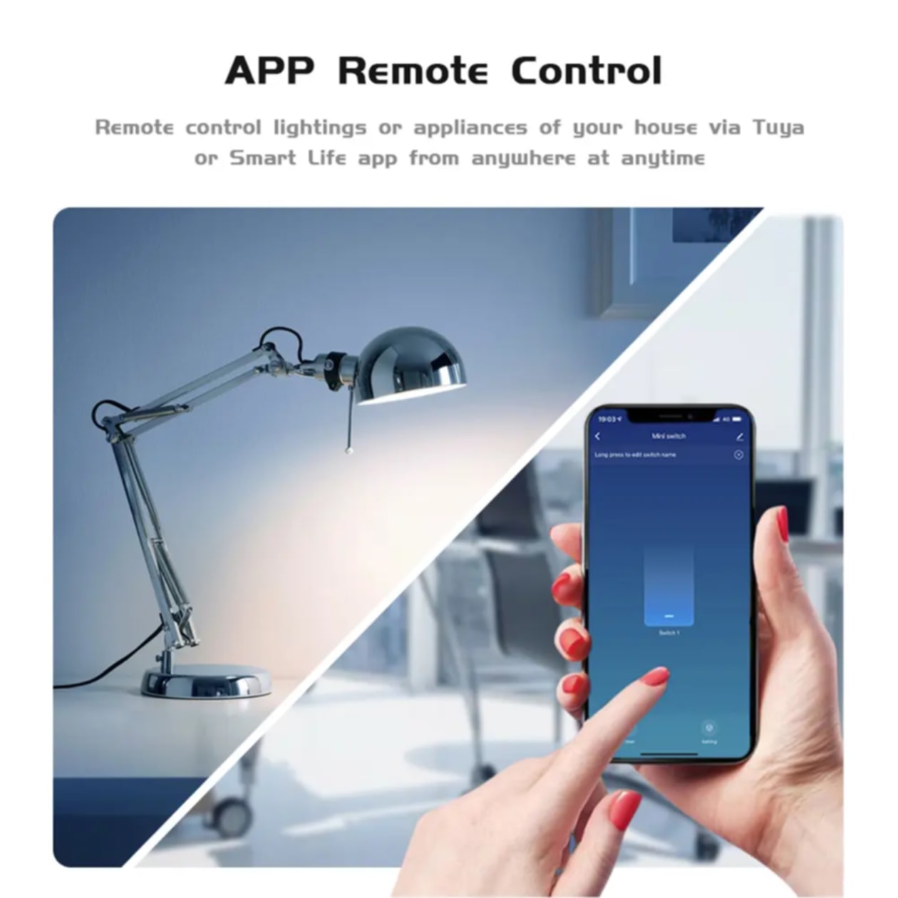 1 Gang Smart WiFi + RF Switch Relay (Tuya 16A) | Control with Remote, App & Voice | Smart Life, Alexa, Google Home_img_3