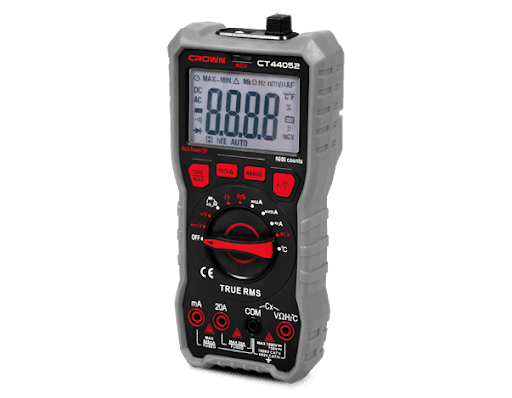CROWN CT44052 Digital Multimeter, 750ACV, 1000DCV, 20A; Model : CT44052