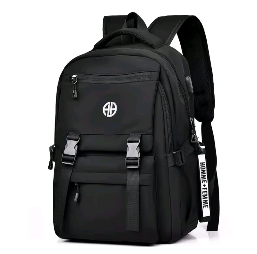 Men's Trend-Brand Waterproof Backpack black....( code 131).... ঢাকা সিটিতে ৭০, বাইরে ১৩০ টাকা কুরিয়ার চার্জ প্রযোজ্য_img_0