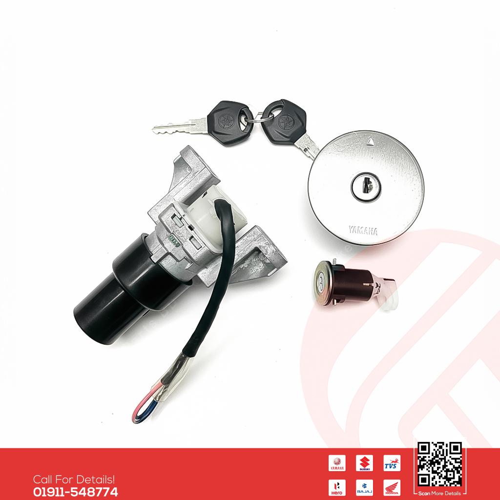 Lock set for Yamaha FZS V3 & FZS V3 Deluxe bike.