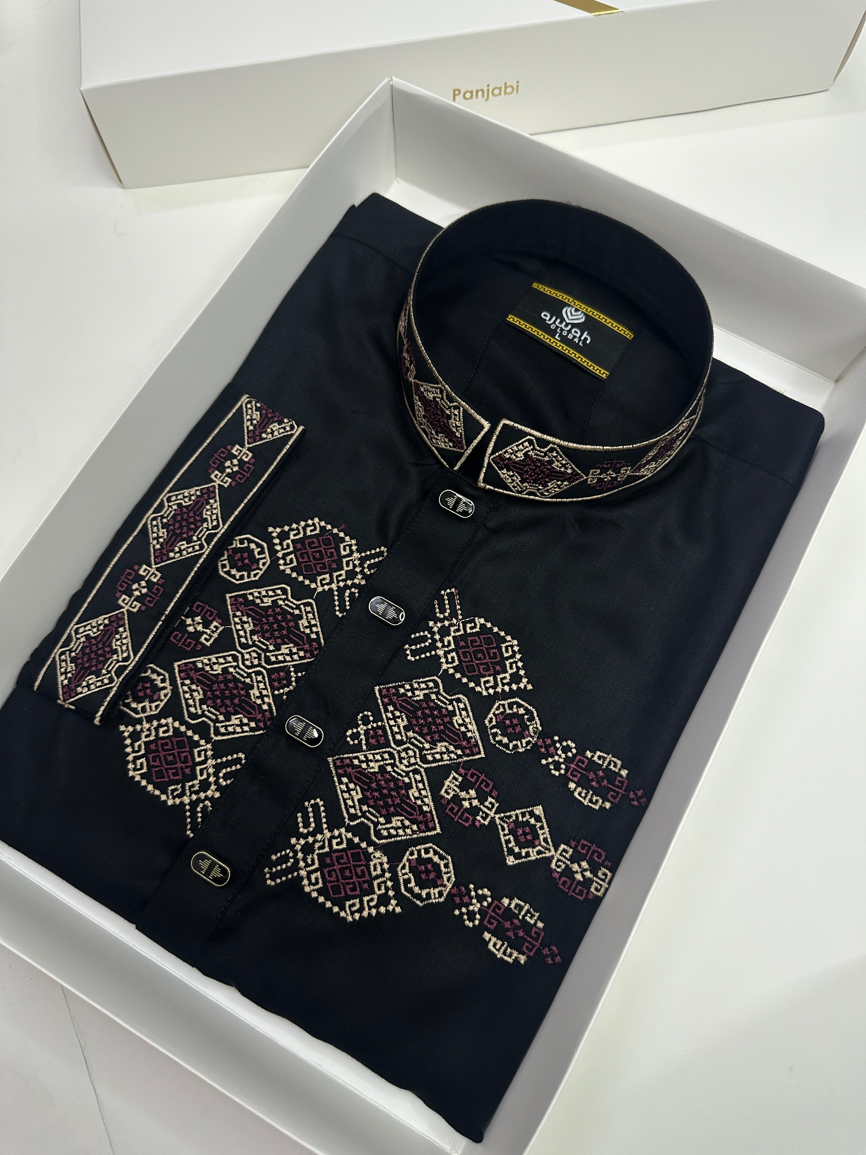 Darknight Majesty Embroidery Panjabi_img_2