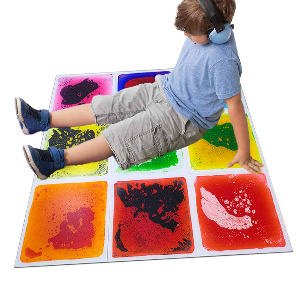 Liquid Mat Floor Set Sensory Decorative Flooring Autism Toys (CROSS BOARDER) 4PCS SET_img_0