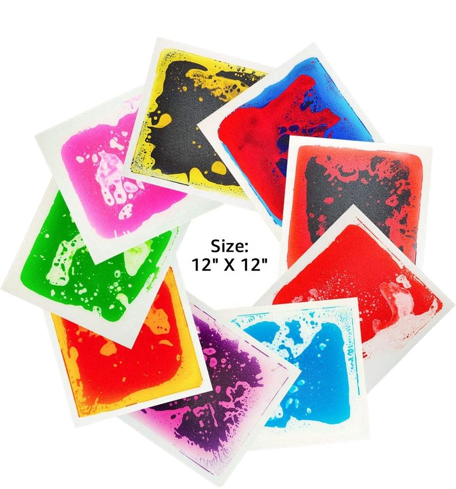 Liquid Mat Floor Set Sensory Decorative Flooring Autism Toys (CROSS BOARDER) 4PCS SET_img_2
