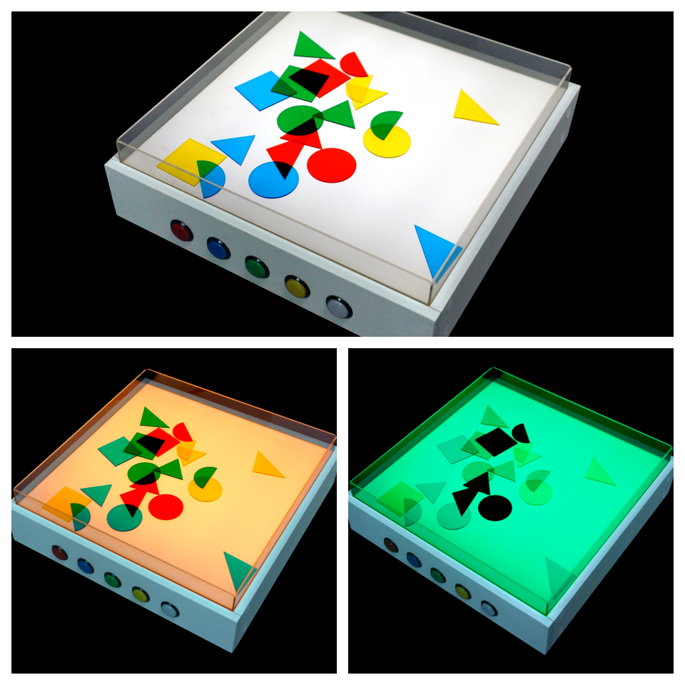 Multi-functional Kids Education Sensory Color Changing LED Light Table for Autism (CROSS BORDER)_img_1