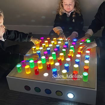 Multi-functional Kids Education Sensory Color Changing LED Light Table for Autism (CROSS BORDER)_img_4