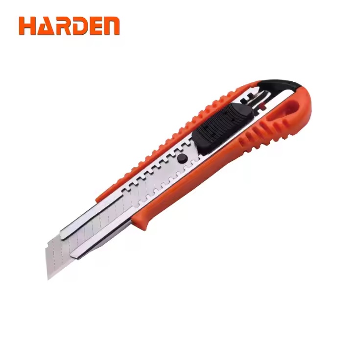 HARDEN 570306 Professional Snap-Off Cutter, 18mm x 150mm, Plastic Cutter, Utility Knife, Anti cutter; Model: 570306