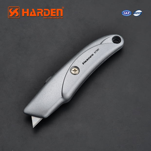 HARDEN 570321 150mm Universal Knife, 32MM Width Blade, Folding Utility Knife, Multi Hand Cutting Tool Box, Cutter Knife Cutter, Professional Quality Aluminum Body; 570321