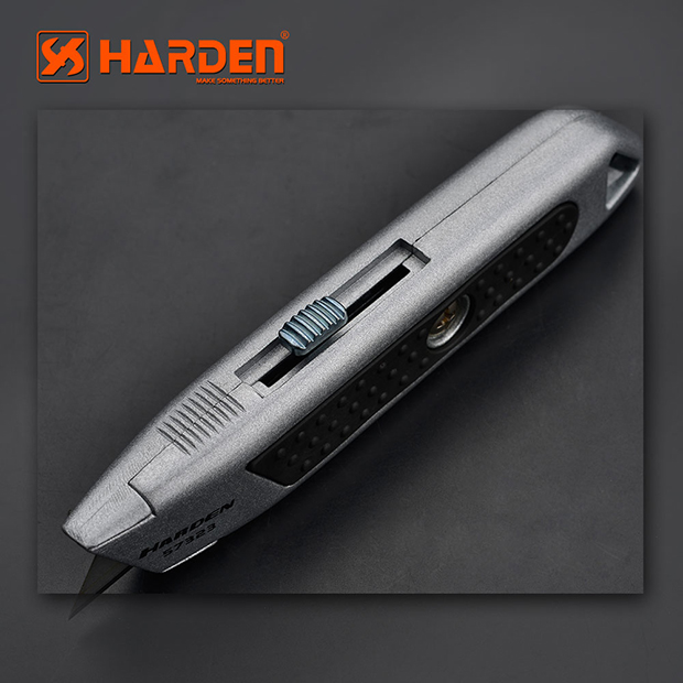 HARDEN 570323 Universal Knife, 150mm, 30MM Width Blade, Zinc Alloy Housing Utility Cutter Professional Quality, Folding Utility Knife, Multi Hand Cutting Tool Box, Cutter Knife Cutter; Model: 570323_img_3