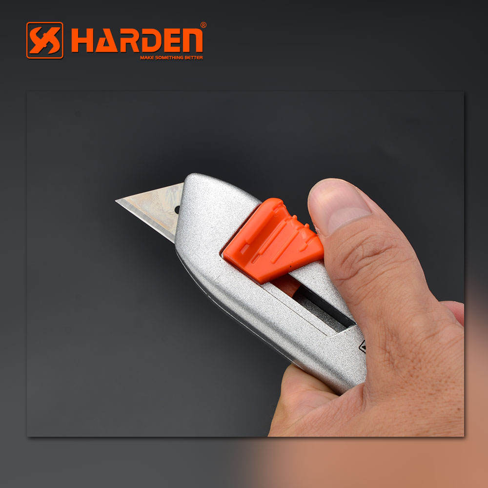 HARDEN 570325 Universal Utility Knife, 18mm Width Blade, Folding Utility Knife, Multi Hand Cutting Tool Box, Cutter Knife Cutter; Model: 570325_img_2