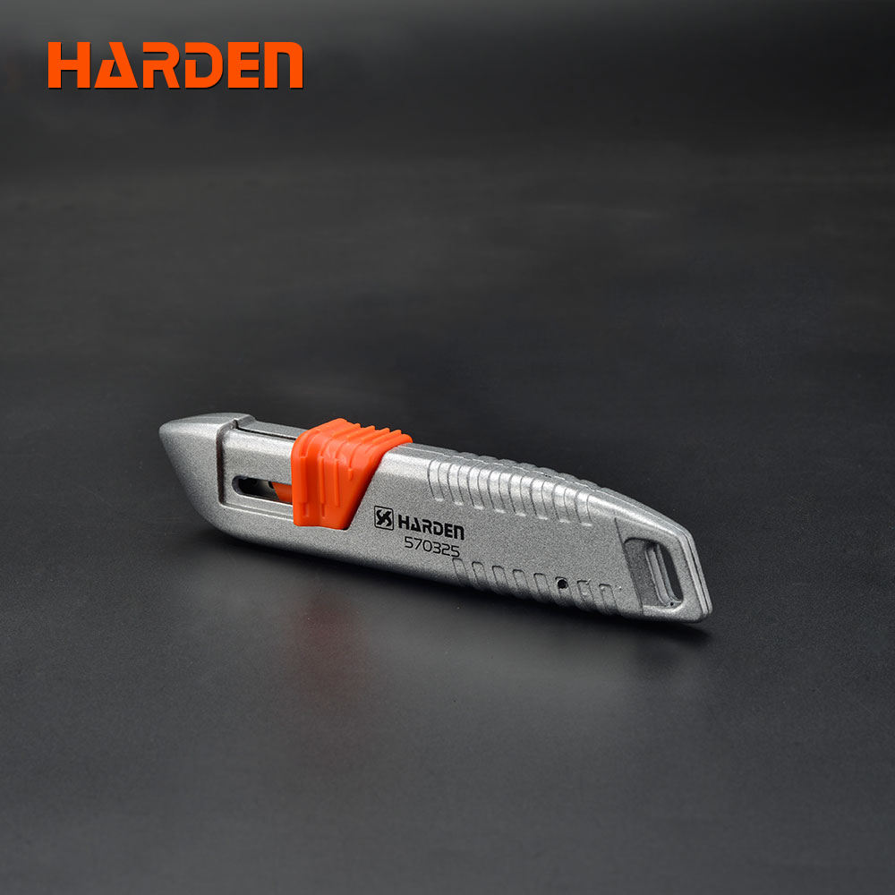 HARDEN 570325 Universal Utility Knife, 18mm Width Blade, Folding Utility Knife, Multi Hand Cutting Tool Box, Cutter Knife Cutter; Model: 570325_img_3