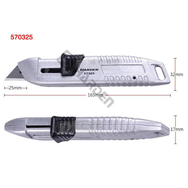HARDEN 570325 Universal Utility Knife, 18mm Width Blade, Folding Utility Knife, Multi Hand Cutting Tool Box, Cutter Knife Cutter; Model: 570325_img_4