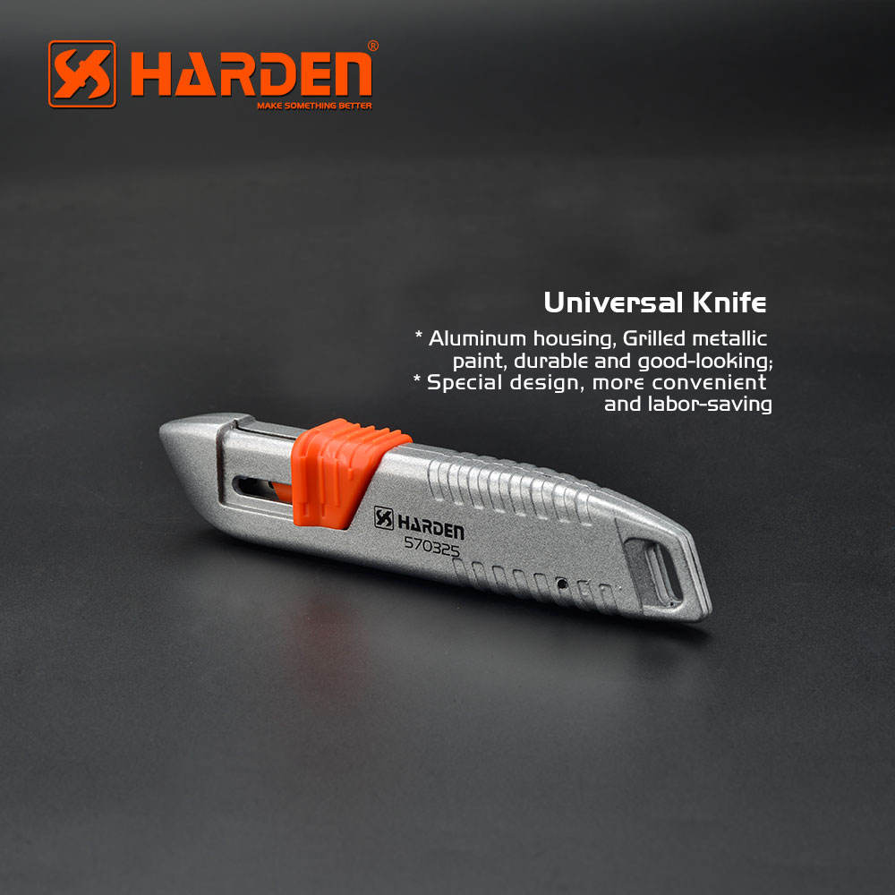 HARDEN 570325 Universal Utility Knife, 18mm Width Blade, Folding Utility Knife, Multi Hand Cutting Tool Box, Cutter Knife Cutter; Model: 570325_img_5