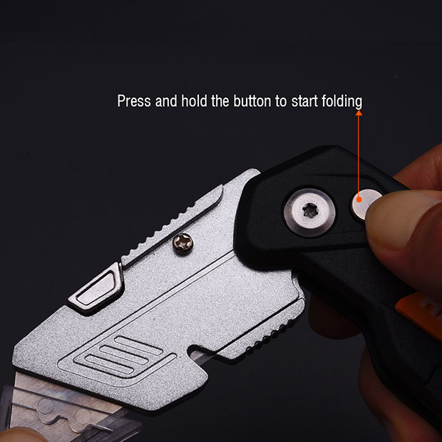 HARDEN 570332 Folding Anti Cutter 165mm with 5Pcs Refill, Multi Hand Cutting Tool Box, Cutter Knife Cutter; Model: 570332_img_4
