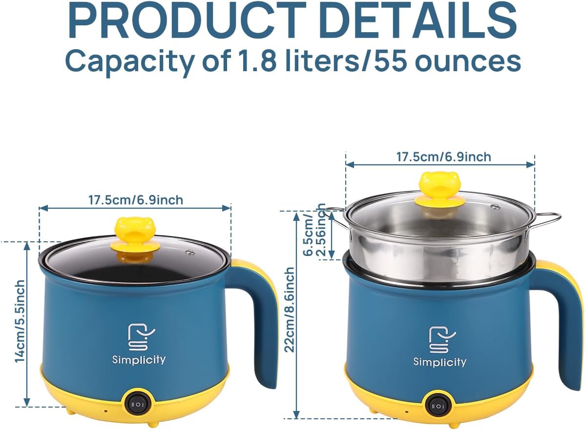 Mini Electric Hot Pot 1.8L – Portable Non-Stick Cooker_img_8
