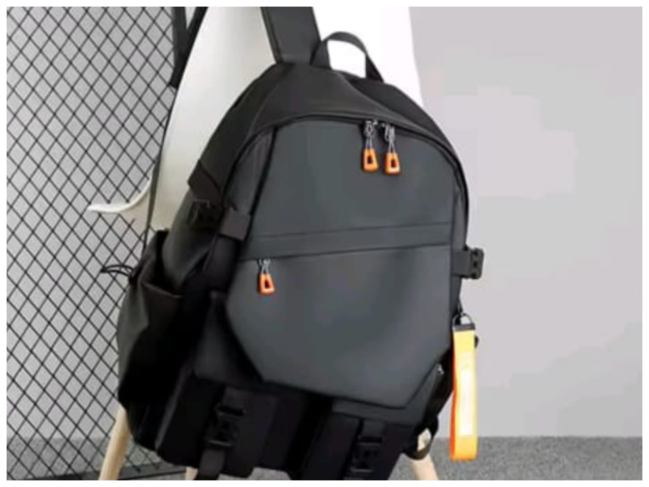 🎒 Stylish Waterproof Backpack black ....( code 51)..... ঢাকা সিটিতে ৭০, বাইরে ১৩০ টাকা কুরিয়ার চার্জ প্রযোজ্য_img_2