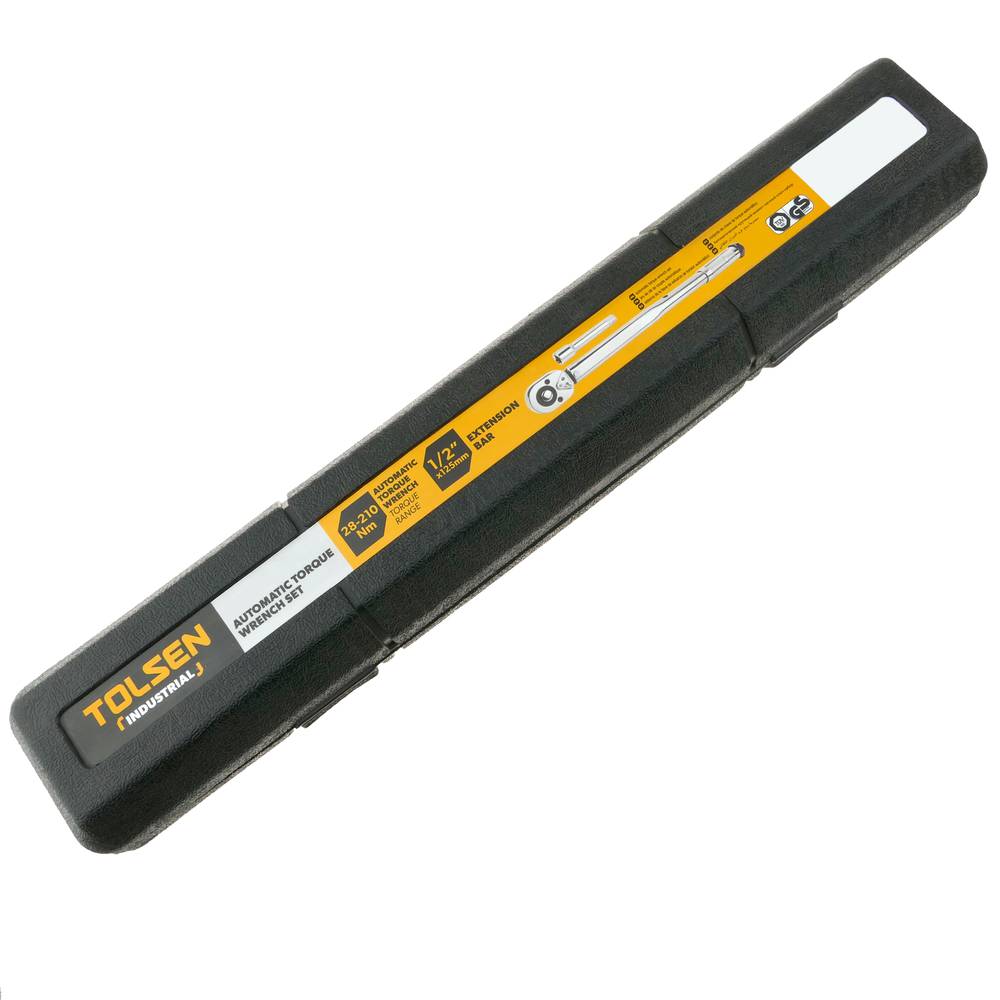 TOLSEN 16010 Automatic Torque Wrench Set | 1/2" Drive | 40-210Nm | ±4% Accuracy | GS Approved | Includes Extension Bar | Model: 16010_img_8