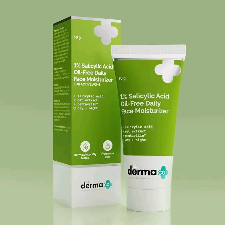 The Derma Co. 1% Salicylic Acid Oil Free Daily Face Moisturizer (for active acne)_img_2