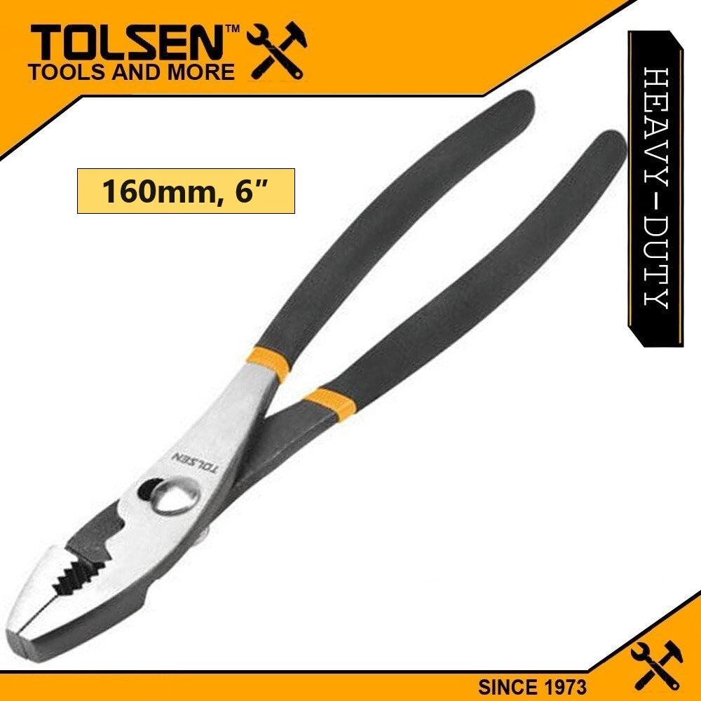 TOLSEN Slip Joint Pliers (6" | 8" | 10") Industrial Grade, Dipped Handle, Model: 10311 | 10313 | 10314