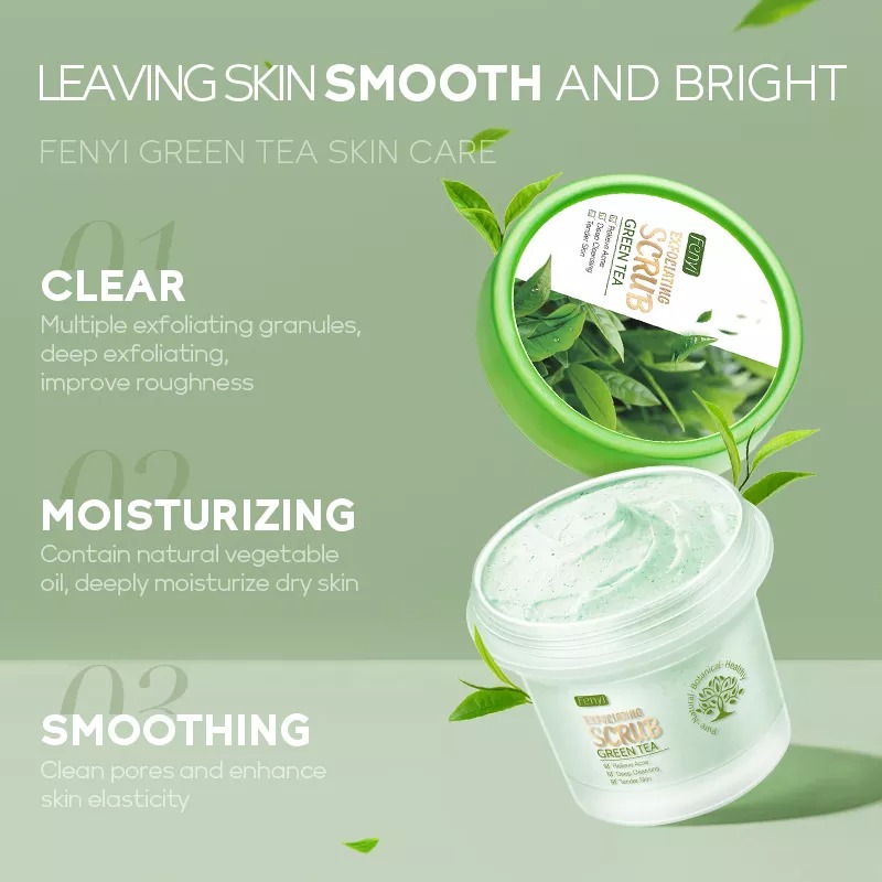 Fenyi Exfoliating Green Tea Scrub – 100g_img_2