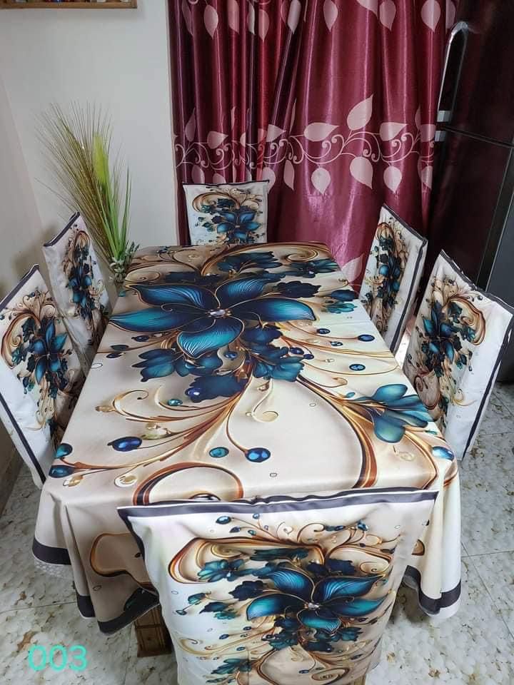 China Premium 3D Print Table Cloth Set_img_17