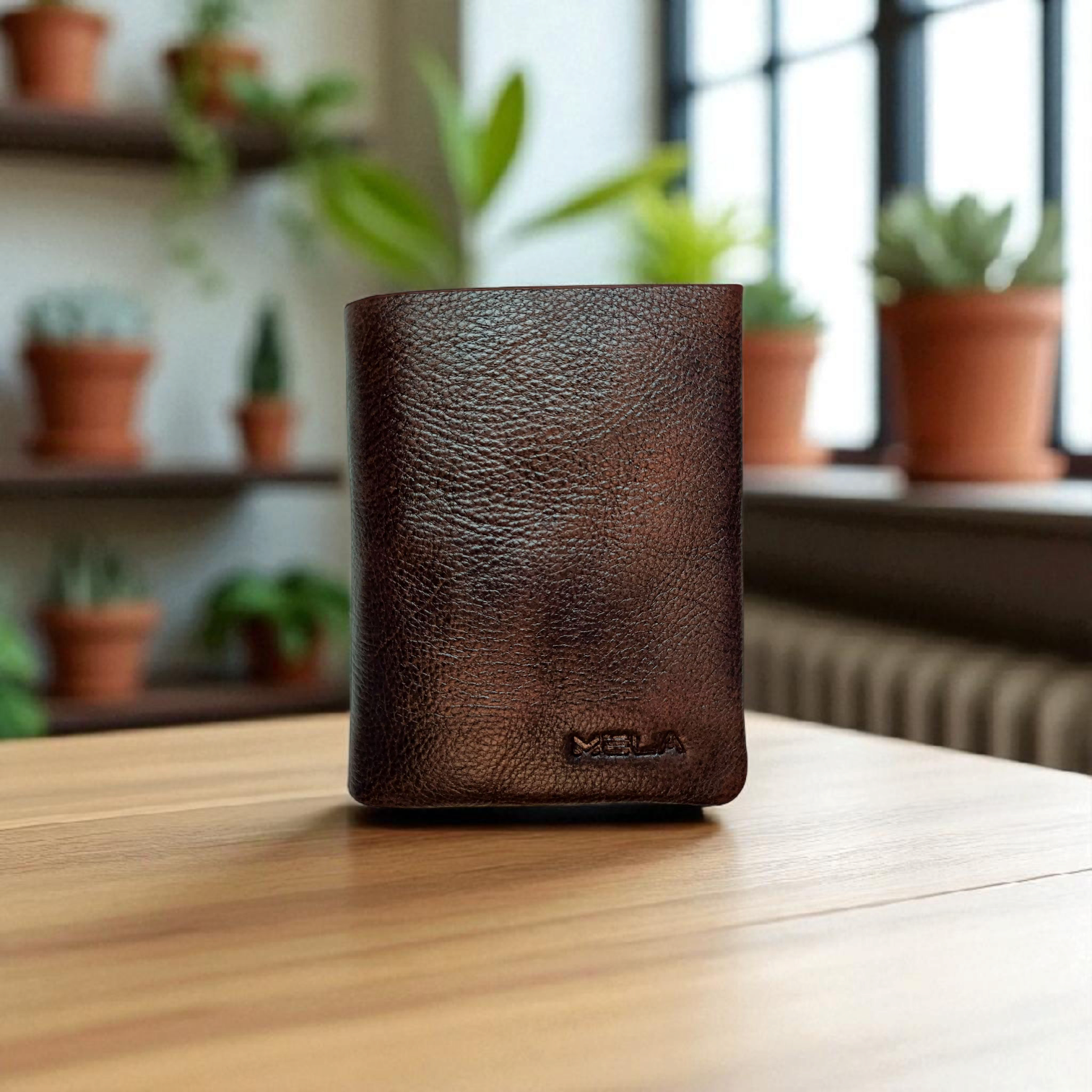 Leather  chain  Wallet