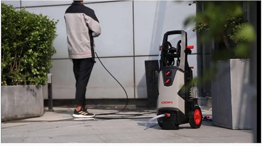 CROWN CT42022 ,1800W High Pressure Washer Car Washer Bike Washer Cleaner, 140bar, 6.7L/min, Model: CT42022_img_2