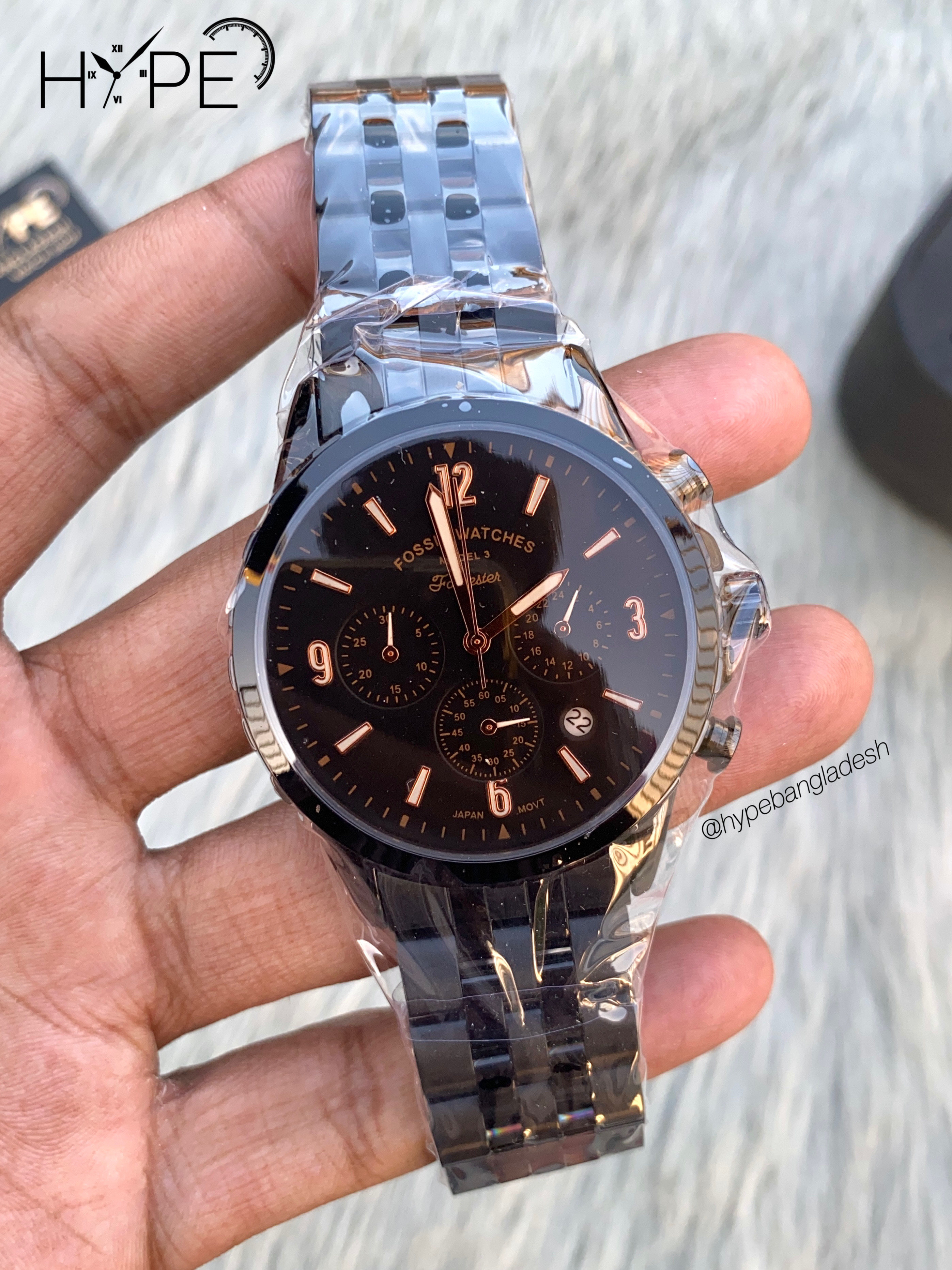 F0SSIL Chronograph (Black)