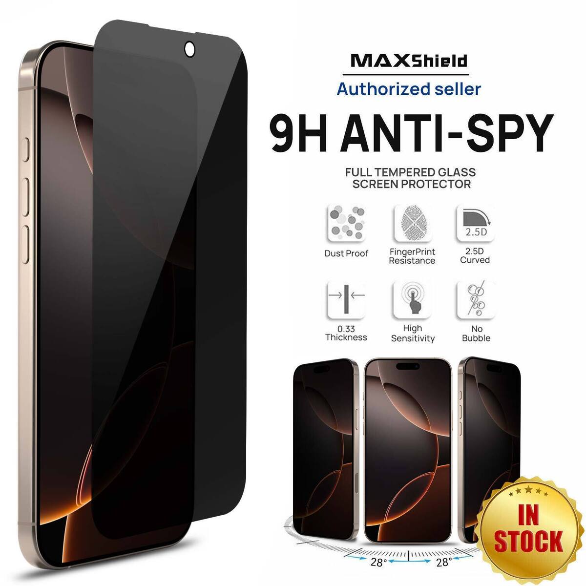 9H Privacy Glass Screen Protector For iPhone 13,13 PRO_img_7