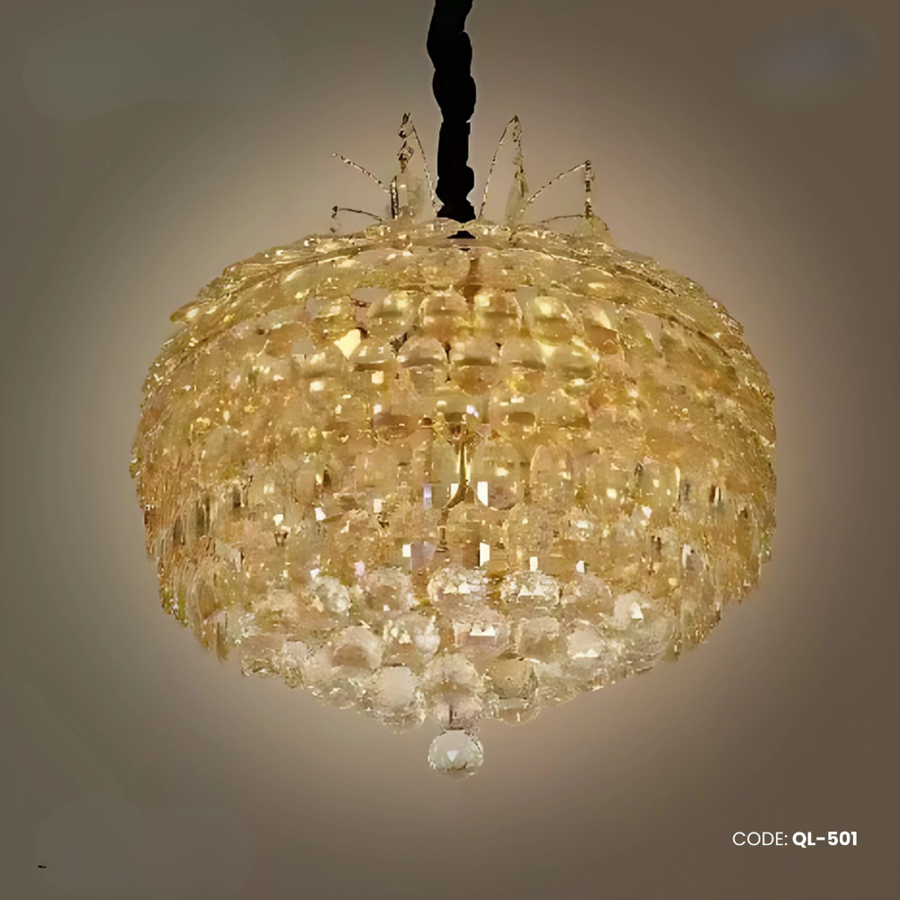 Qulik Modern Nordic Chandelier Decorative Hanging Crystal Apple LED Ceiling Light (QL-501)