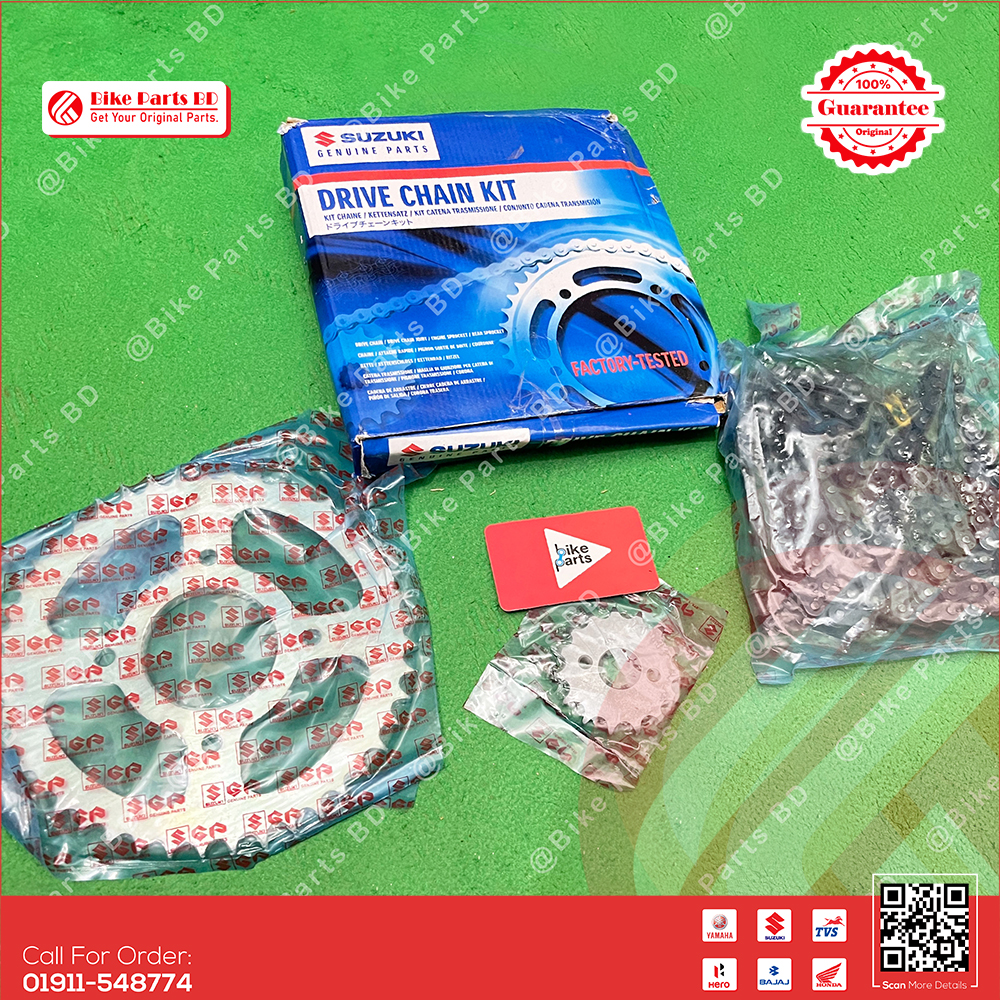 Chain Sprocket set for Suzuki Gixxer, Gixxer SF (Old & New) bike. thumbnail 2