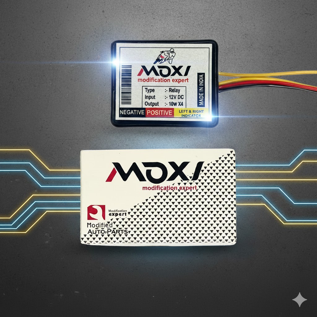 MOXI WATERPROOF UNIVERSAL 16 PATTERN BIKE HAZARD FLASHER FOR LED & BULB INDICATORS_img_0
