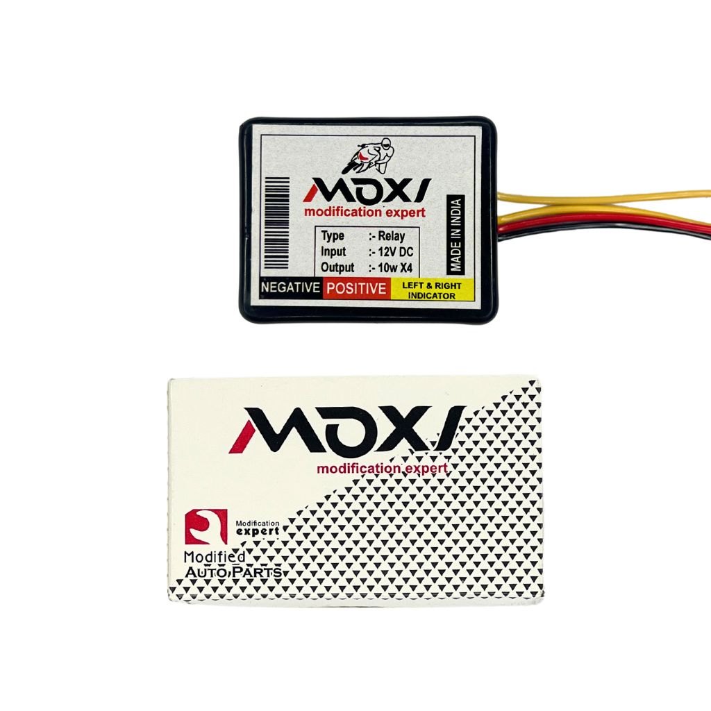 MOXI WATERPROOF UNIVERSAL 16 PATTERN BIKE HAZARD FLASHER FOR LED & BULB INDICATORS_img_1