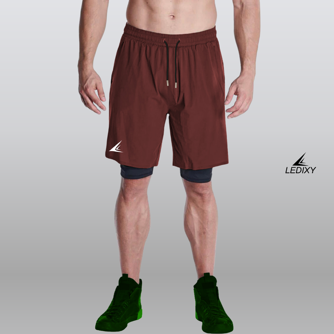 9" Inseam 2in1 Shorts for Men BSS04_img_0