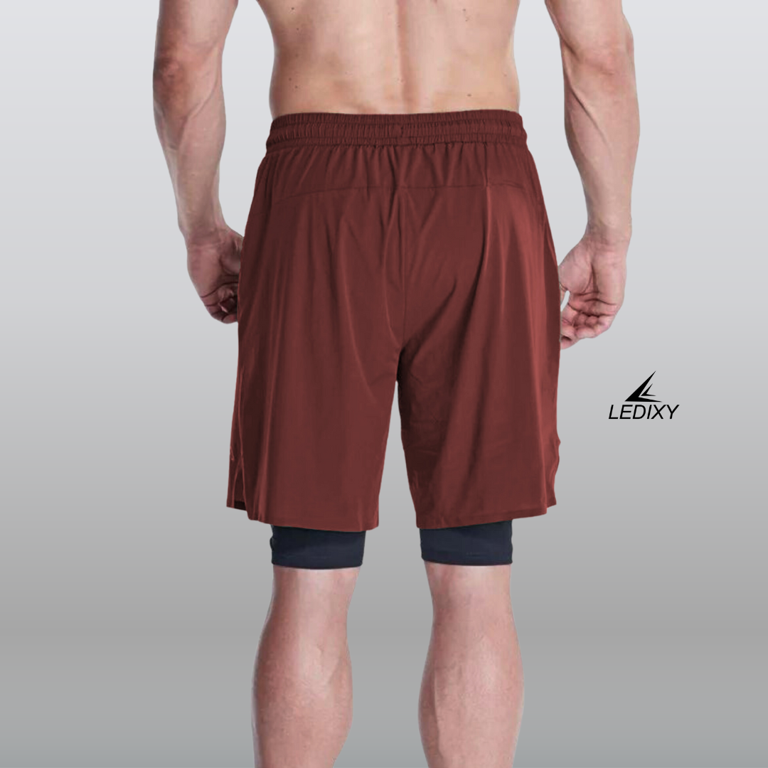 9" Inseam 2in1 Shorts for Men BSS04_img_3
