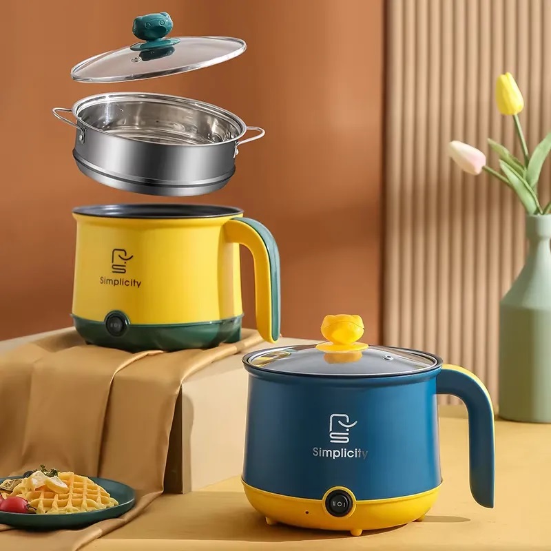 Mini Electric Hot Pot 1.8L – Portable Non-Stick Cooker