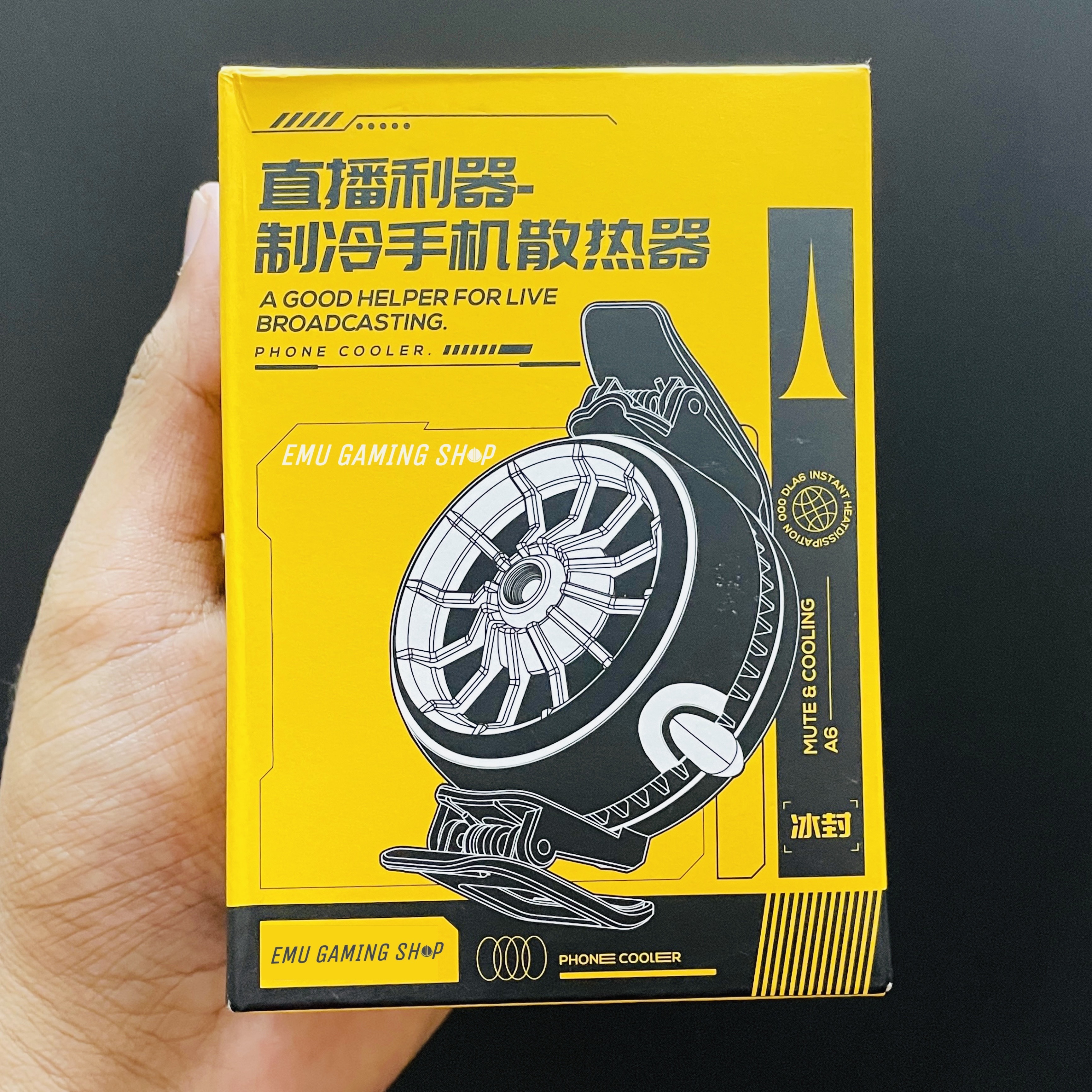 Memo DLA6 Yellow Monster 7.5w Mobile Phone Cooler Fan_img_1