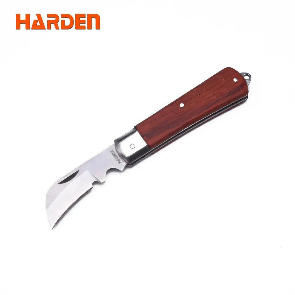 HARDEN 660102 Curved Stainless Knife 195mm, Utility Knife, Electrician's Knife; 660102