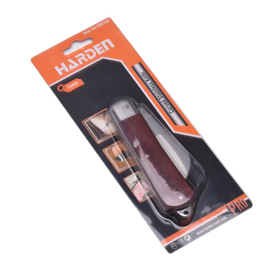 HARDEN 660102 Curved Stainless Knife 195mm, Utility Knife, Electrician's Knife; 660102_img_1