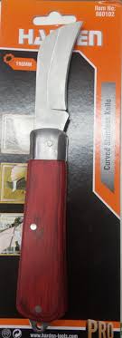 HARDEN 660102 Curved Stainless Knife 195mm, Utility Knife, Electrician's Knife; 660102_img_3