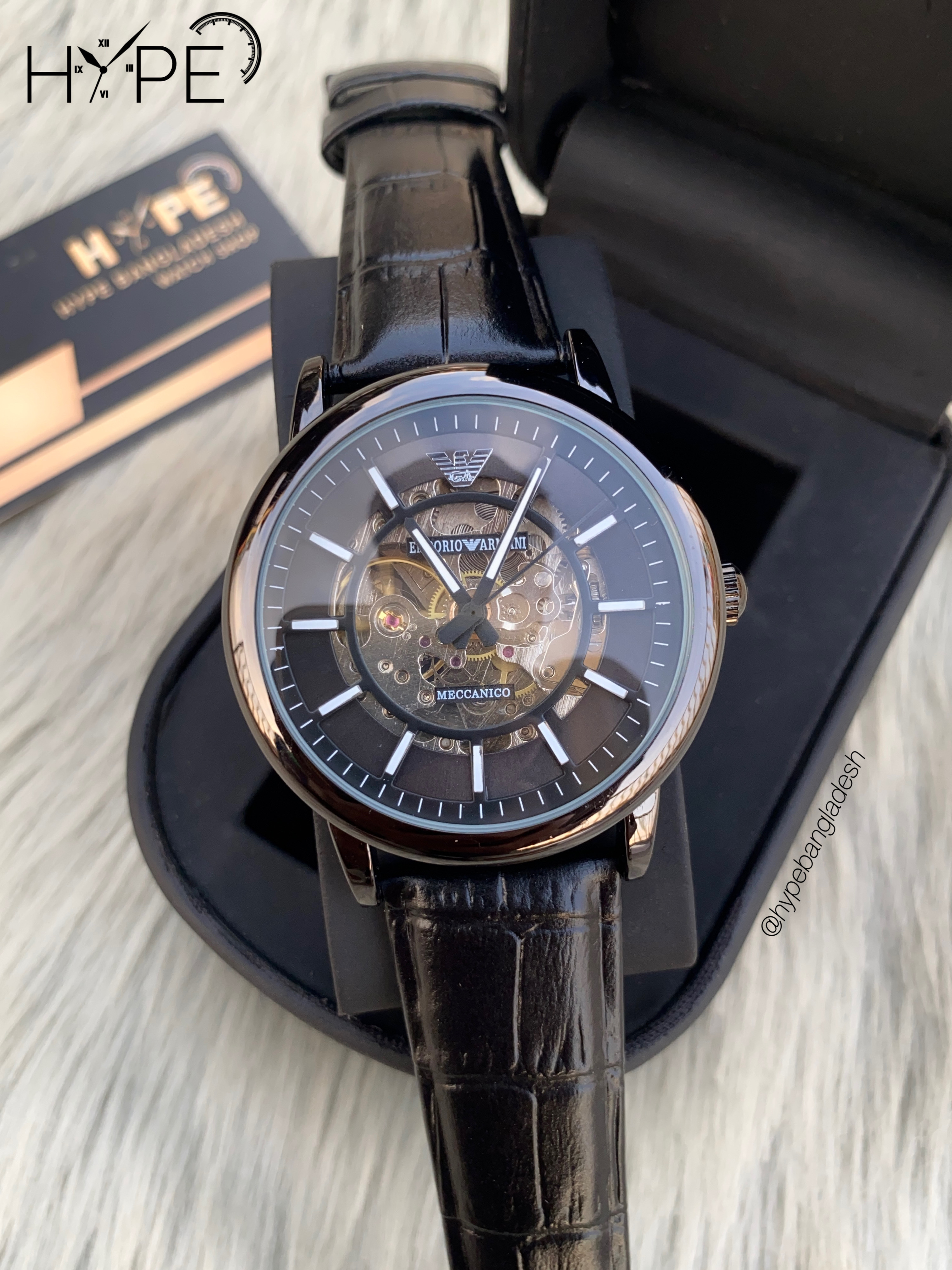 Armani leather belt automatic